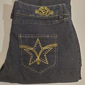 Street Jeans Brand Deep Blue/Black Skinny Jeans